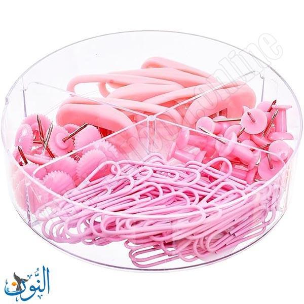 طقم مشابك و دبابيس زهري DL2275