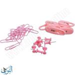 طقم مشابك و دبابيس زهري DL2275