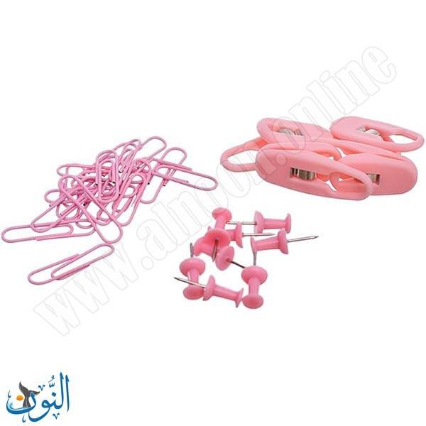 طقم مشابك و دبابيس زهري DL2275