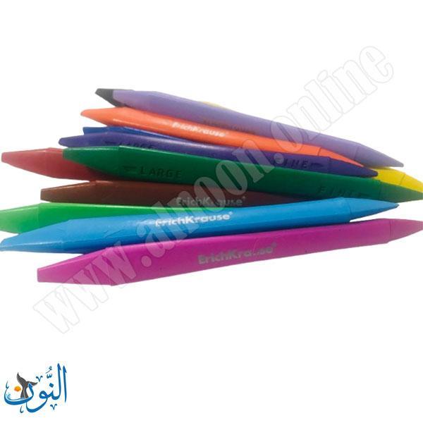 الوان شمع رأسين 12 لون ErichKrause