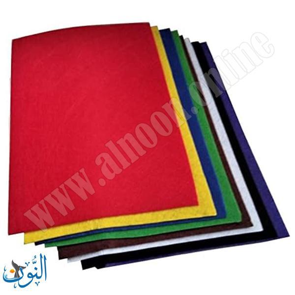 قماش لصناعة الدمى – 10 قطع ملونة – قياس A4