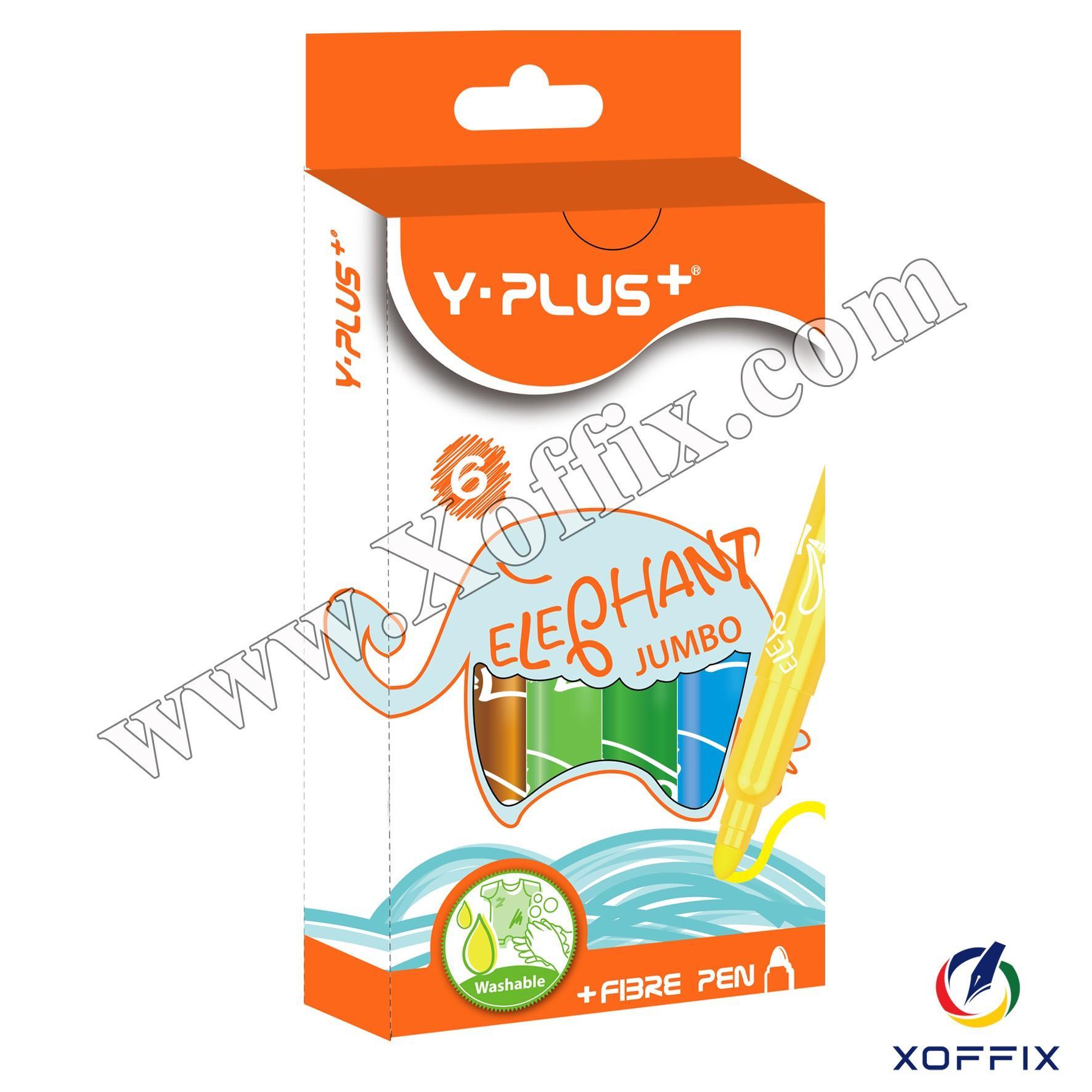 الوان فلوماستر 6 لون عملاق Y.PLUS