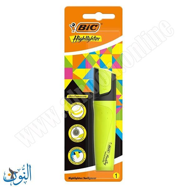 قلم تحديد اصفر BIC FLAT BL1