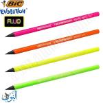 طقم قلمين و ممحاة و مبراة BIC FLUO