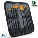 طقم 10فراشي الوان اكريليك مع حقيبة ماريس