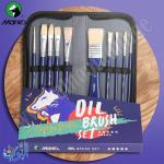 طقم 10فراشي الوان زيتية مع حقيبة ماريس