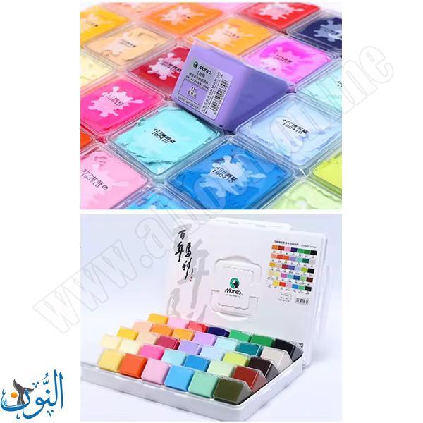 طقم ألوان غواش هلامي مركّز 24 لون عبوات 30 مل ماريس