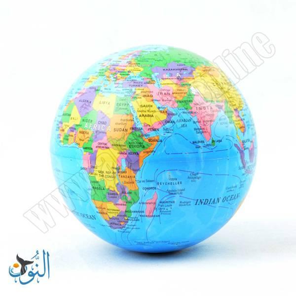 كرة أرضية مضيئة متحركة 14 سم