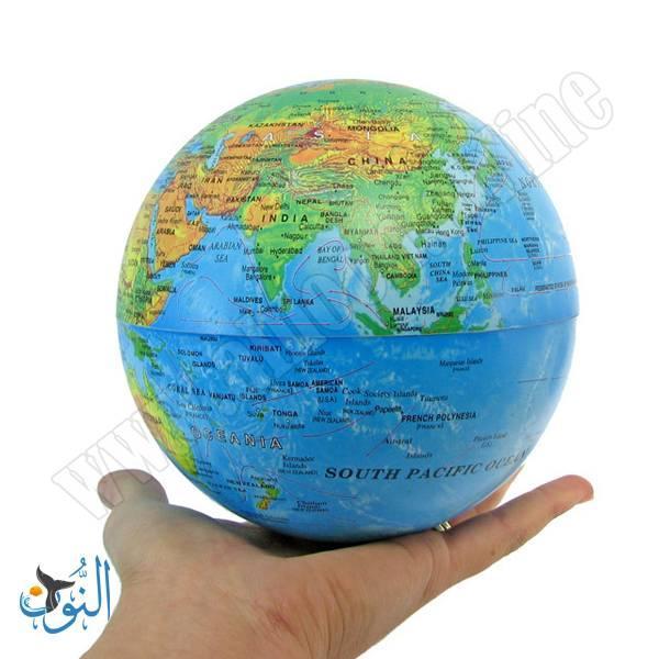 كرة أرضية مضيئة متحركة 14 سم
