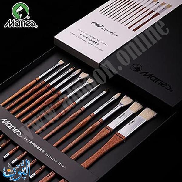 طقم الرسم الاحترافي الفاخر 12 فرشاة ماريس
