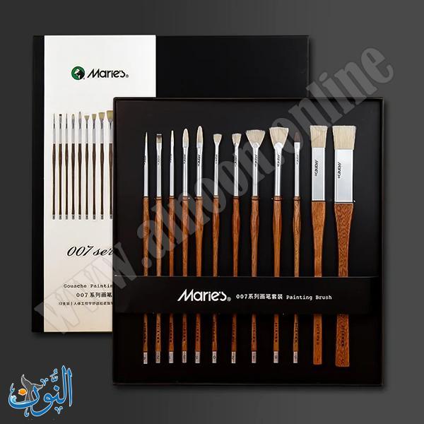 طقم الرسم الاحترافي الفاخر 12 فرشاة ماريس