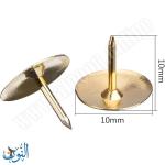 دبوس طبعة ذهبي علبة 50 قطعة