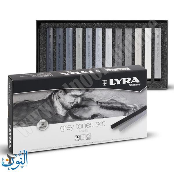 الوان باستيل رمادي متدرج 12 لون LYRA