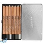 طقم 12 قلم رصاص تدرج رمادي  LYRA POLYCOLOR Pencils