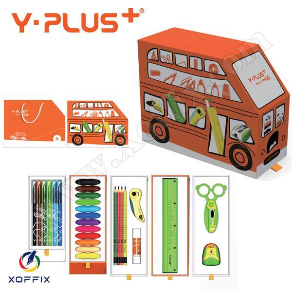 طقم قرطاسية Y.PLUS Happy Bus