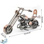 مجسم معدني شكل دراجة هارلي 16 سمر