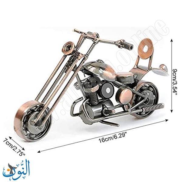 مجسم معدني شكل دراجة هارلي 16 سمر