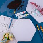 لوحة قماش للرسم شكل سداسي 24 سم قطن 100% ماريس