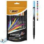 أقلام حبر 0.4 ملم 12 لون BIC intensity fine