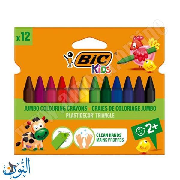 الوان شمع عملاق 12 لون BIC