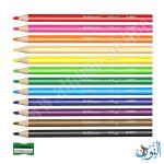 الوان خشب عملاق 12 لون مع براية ErichKrause