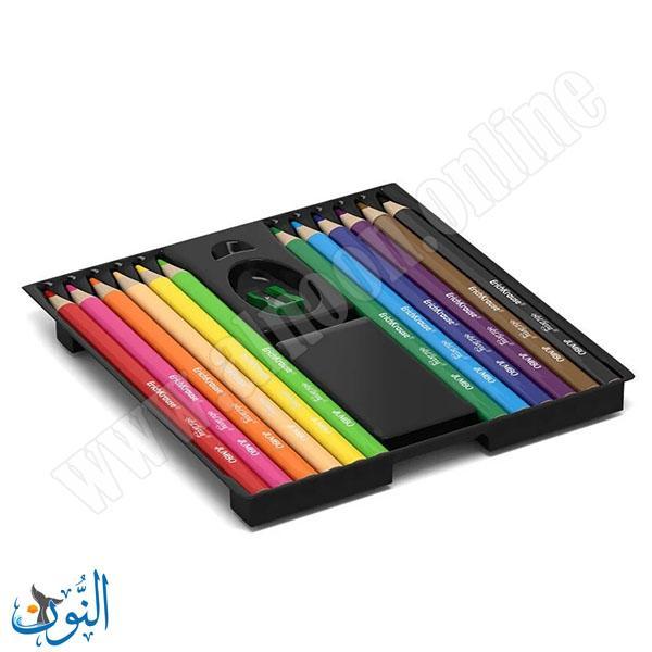 الوان خشب عملاق 12 لون مع براية ErichKrause