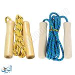 حبل قفز يد خشب