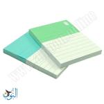ورق ملاحظات لاصق مسطر 100*76