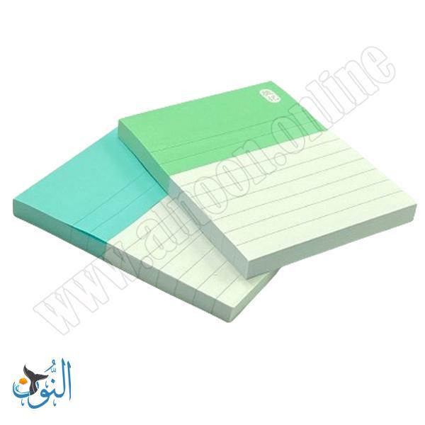 ورق ملاحظات لاصق مسطر 100*76