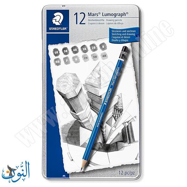 طقم اقلام جرافيت 12 درجة STAEDTLER Lumograph