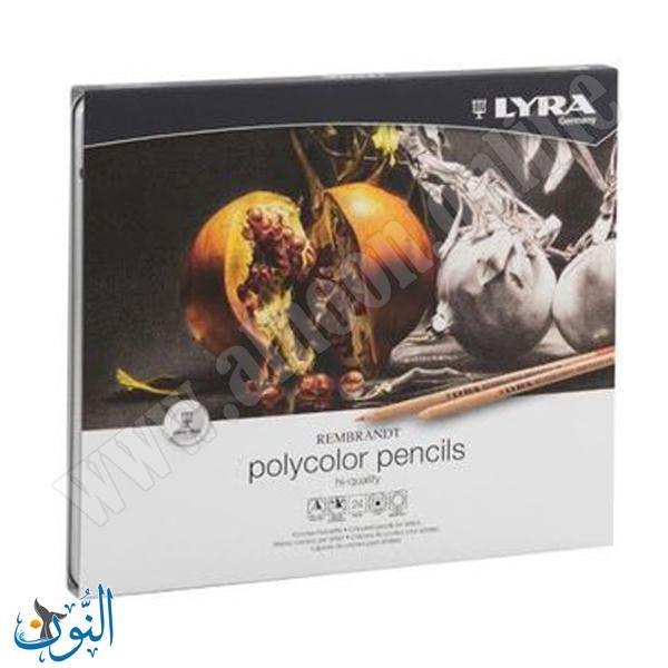 الوان  خشب 24 لون LYRA Polycolor pencils