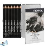 طقم 12 قلم جرافيت للرسم LYRA art design