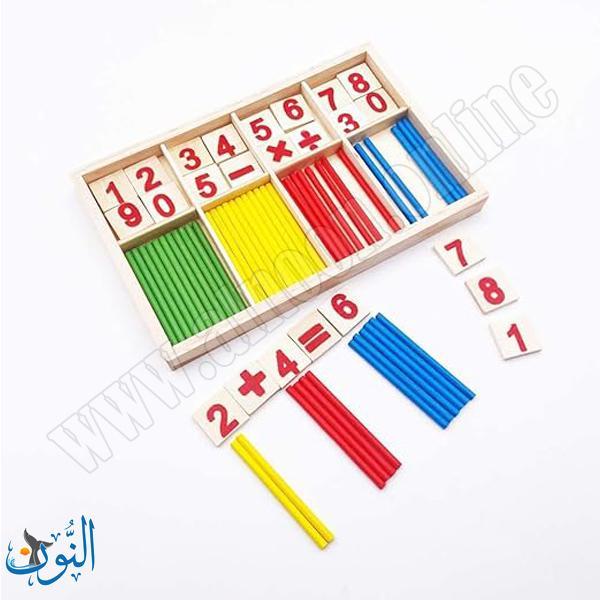أعواد الرياضيات الخشبية