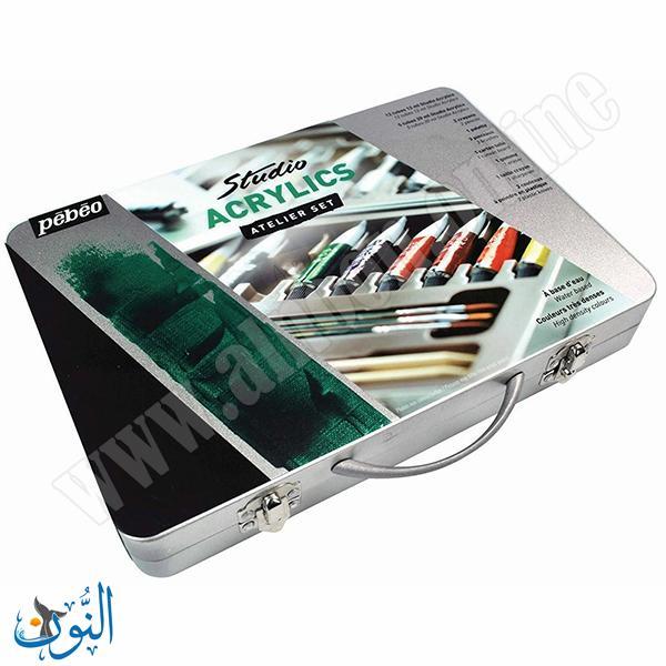 مجموعة ألوان أكريليك فنية متكاملة  28 قطعة pebeo Studio Acrylic