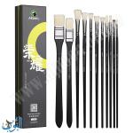 طقم  الرسم الاحترافي 11 فرشاة بشعيرات طبيعية عالية الجودة ماريس