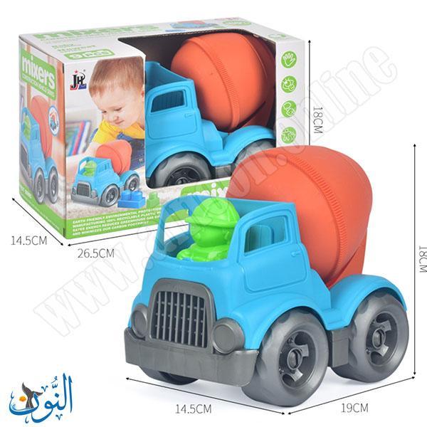 شاحنة خلاط مع 9 مكعبات بناء