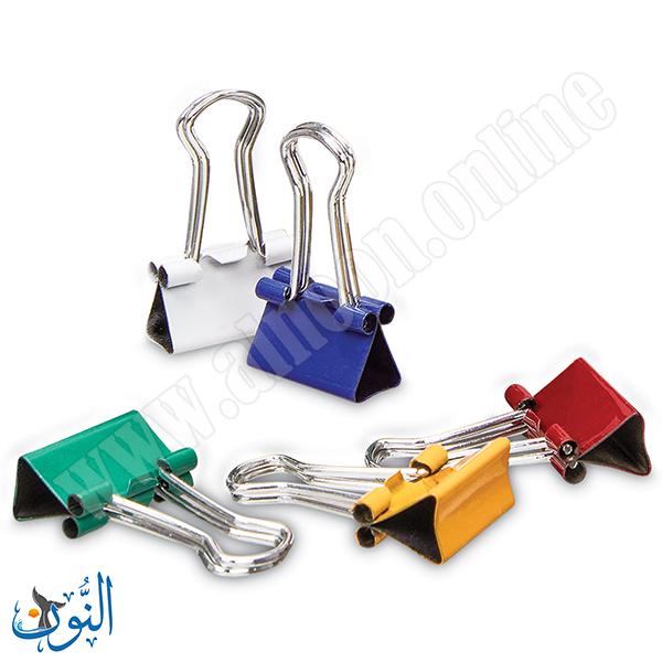 ملاقط ورق ملونة 19 ملم علبة 10 قطع Admiral