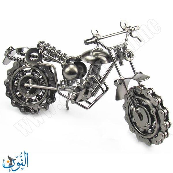 مجسم دراجة جنزير معدنية 26 سم