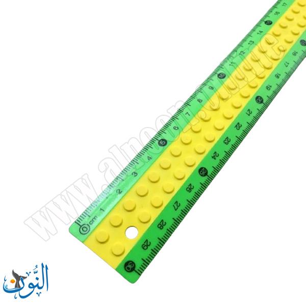 مسطرة بلاستيك و مطاط 30 سم