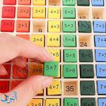 جدول الضرب مكعبات خشبية