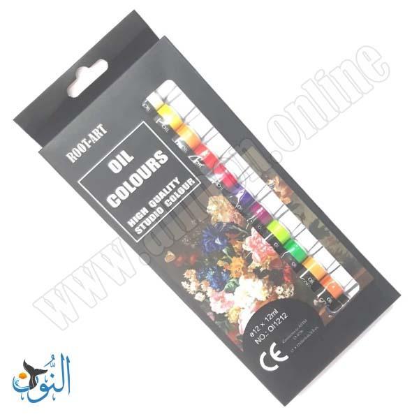 الوان زيتية 12 مل 12 لون ROOT-ART