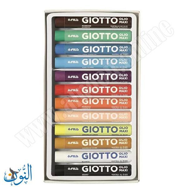 الوان باستيل 12 لون GIOTTO OLIO MAXI