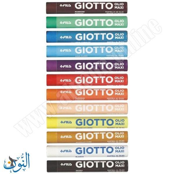الوان باستيل 12 لون GIOTTO OLIO MAXI