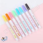 قلم خط مزدوج 8 لون OUT LINE PEN