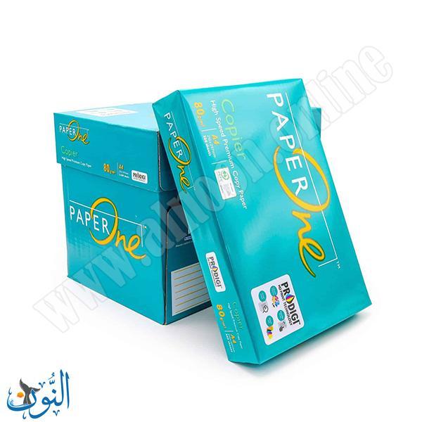 ورق تصوير 80 غم PAPER One A4 - ماعون 500 ورقة -