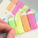 مؤشر لاصق 5 لون شكل قلم