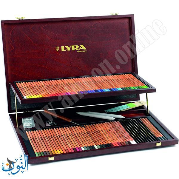 الوان خشب زيتي في حقيبة خشبية  LYRA Rembrandt Polycolor