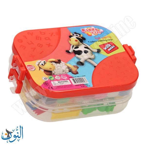 ملتينة 7 لون علبة بلاستيك 380 غم PX-380-7+10SMT