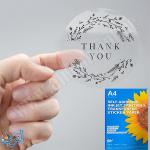 لاصق شفاف للطباعة - 50 ورقة قياس A4