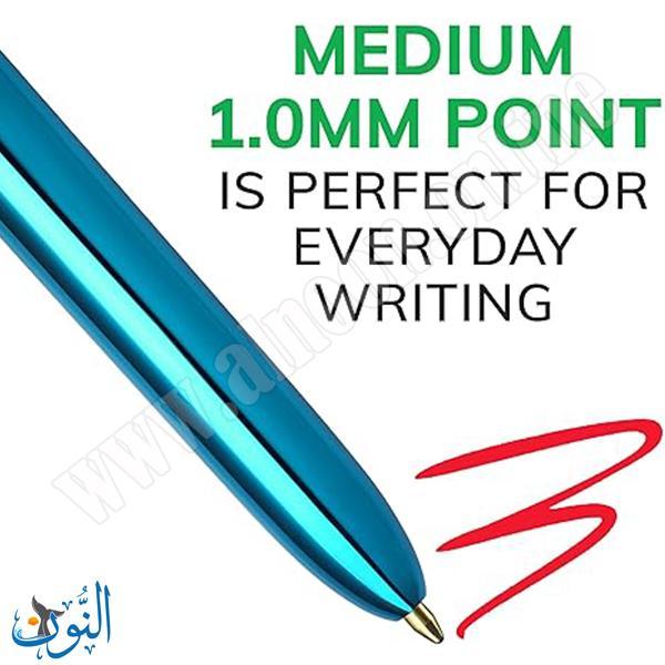 قلم حبر جاف 4 لون BIC SHINE